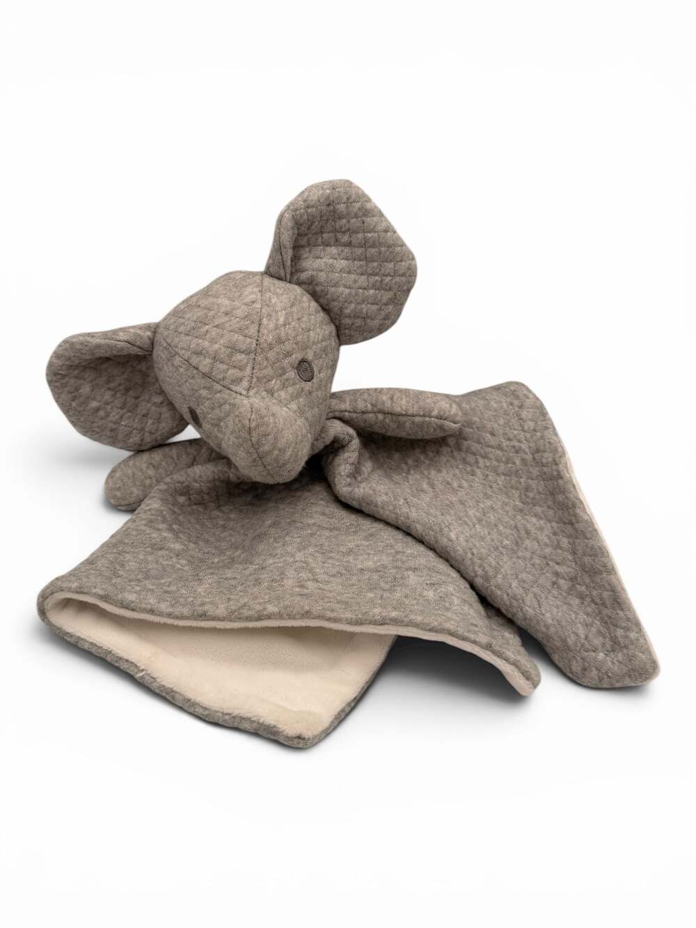 Viverano Organics Elephant Organic Baby Lovey Security Blanket Cuddle Cloth